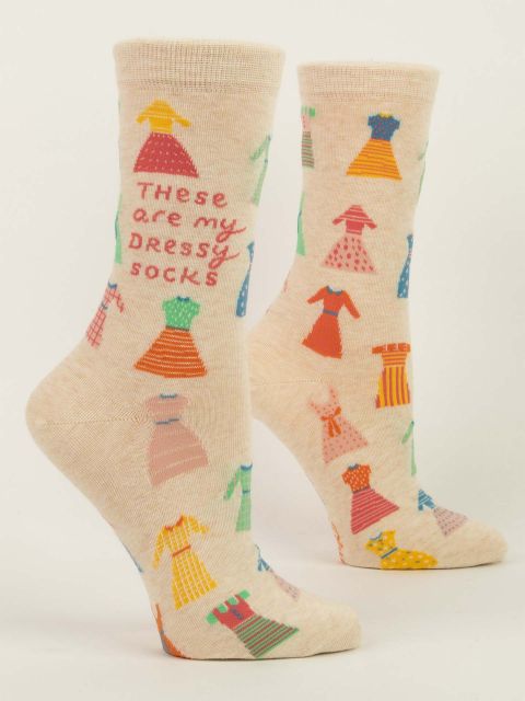 Image of These Are My Dressy Socks W-Crew Socks BLUEQ